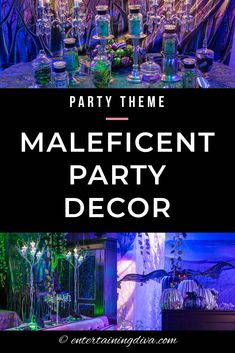 an image of a party theme for a maleficent party