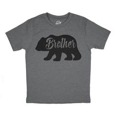 A Cute Bear Tee For Every Member Of The Family! Sister Bear, Kids Camping, Nerdy Shirts, Brother Bear, Sister Tshirts, Brother Shirts, Bear Cub, Funny Shirts For Men, Family Tees