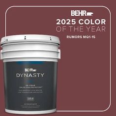 We've raised the bar (again) on exterior paint. BEHR DYNASTY Exterior Paint delivers unparalleled 10-Year Color Fade Protection*. Designed to withstand challenging UV conditions, it will keep your colors and exterior surfaces looking their absolute best for longer than Behr Paint has ever delivered before. BEHR DYNASTY Exterior Paint lets you paint when you want, no matter the season, with early rain resistance and low temperature application. Our advanced formula keeps your new paint job protec Behr Marquee, Exterior Stain, Behr Paint, Dramatic Style, Spring Rain, Paint Primer, Zinfandel, Nature Green, Severe Weather