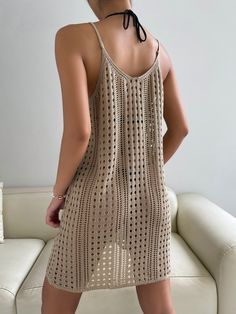 Mens Bags Fashion, Beach Coverup Dress, Off White Dresses, J Crew Dress, Knitwear Fashion, Women's Cover Up, Cover Ups, Summer Knitting, Beachwear For Women