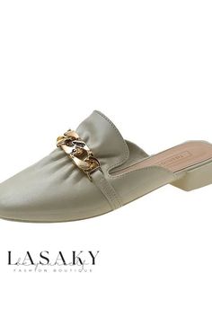 Lasaky - Premium Womens Chain Strap Flat Sandals with Cushioned Sole for Ultimate Comfort and Versatile Outdoor Styling Spring Sandals With Chain Detail And Round Toe, Spring Chain Sandals With Round Toe, Womens Flat Sandals, Outdoor Styling, Buckle Outfits, Outdoor Comfort, Womens Sandals Flat, Green And Khaki, Outdoor Wear