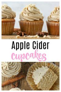 apple cider cupcakes with cinnamon butter frosting