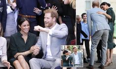 prince harry and his wife, princess charlotte, are greeted by well - dressed people