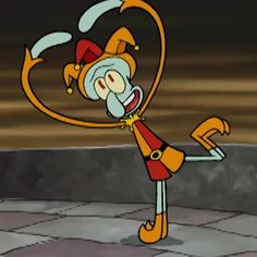 an animated image of a cartoon character holding a hoop