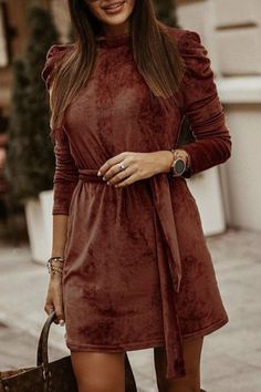 Details: Material: 65%Cotton+35%Spandex Style: Daily Pattern Type:Plaid Fit Type: Regular Sleeve: Long Sleeve Neckline: O Neck Elastic: Yes(Elastic) SIZE(IN) Waist Sleeve Bust Length S 35.1 22.2 35.9 33.2 M 36.7 22.5 37.4 33.5 L 38.2 22.8 39.0 33.9 XL 39.8 23.0 40.6 34.3 Tips:Due to the many variations in monitors. the color in the image could look slightly different. please take physical design and color shall prevail.Please allow 0.4"-1" differs due to manual measurement. Long Sleeve Short Dress Casual, Winter Turtleneck, Female Shorts, Pencil Skirt Dress, Mini Robes, Long Sleeve Short Dress, Mini Velvet Dress, Long Puff Sleeves, Long Sleeve Mini