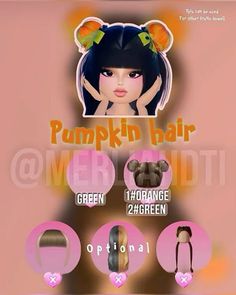 Pumpkin Hair, Pumpkin Dress, Dress Hairstyles, Theme Halloween