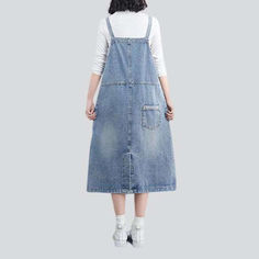 Unlock your inner 90s fashionista with our 2023 Spring-Summer Collection denim dress with cargo pockets! This a-line. stonewashed masterpiece effortlessly blends the best of the 90s with contemporary style. for an unforgettable look.Why You'll Love ItThis dress is a tribute to the golden age of fashion it's eternally stylish and perfect for any occasion. With its baggy shape and vibrant color. you'll be turning heads wherever you go!Unmissable Highlights: 90s-Inspired: Enjoy the nostalgic charm Casual Washed Blue Denim Dress With Pockets, Washed Blue Denim Dress With Pockets, Casual Medium Wash Denim Dress With Pockets, Dark Wash Denim Dress With Pockets For Spring, Dark Wash Denim Midi Dress With Pockets, Dark Wash Midi Denim Dress With Pockets, Midi Length Dark Wash Denim Dress With Pockets, Washed Blue Denim Dress With Pockets For Fall, Relaxed Fit Dark Wash Denim Dress With Pockets