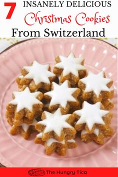 Swiss Christmas cookies you MUST try! Christmas In Switzerland, Swedish Christmas Food, Swiss Christmas, Easy German Recipes, German Christmas Cookies, Cookie Recipes Decorating, Swiss Recipes, Christmas Baking Cookies, Christmas Pastries