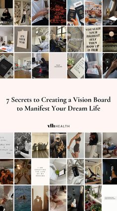 vision board ideas Vision Board Questions, Vision Board Ideas Examples, Vision Board Project, Vision Board Book, Creative Vision Boards, Vision Board Aesthetic, Make A Vision Board, Create A Vision Board, Vision Board Kit