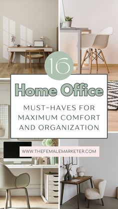 the top ten home office must haves for maximum comfort and organization