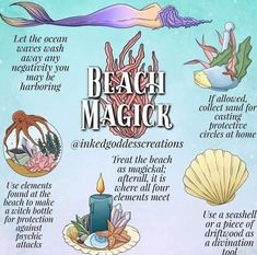 Beach Magic, Water Witch, Witch Bottles, Green Witchcraft, Witch Tarot, Wiccan Magic, Elemental Magic, Witch Spirituality, Eclectic Witch