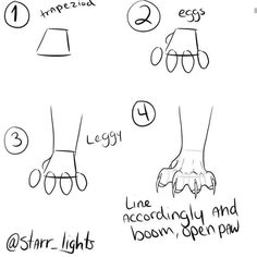 how to draw hands and feet step by step