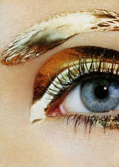 gilted Make Up Gold, Irving Penn, Golden Eyes, Gold Eyes, Liquid Gold, Face Art