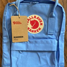 This Is The Mini Backpack. Color Is Ultramarine. Blue Travel Bag With Logo Patch, Casual Blue Bag With Logo Patch, Casual Blue Bags With Logo Patch, Fjallraven Kanken Black, Fjallraven Mini, Kanken Classic, Backpack Fjallraven, 20l Backpack, Yellow Backpack