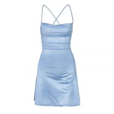 Backless Blue Dress, Irina Jelavic, Sky Blue Dress, Blue Bodycon Dress, Marine Uniform, Corset Mini Dress, Suspender Skirt, Backless Mini Dress, Hoco Dresses