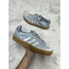 Item: Adidas Sambae Size: Women's Us. Size 9 Condition: New With Box *Some Boxes May Not Contain A Lid Or May Have Damage. See Variations. Offers Welcome 100% Authentic Blue Synthetic Sneakers With Gum Sole, Blue Sneakers With Contrast Sole In Athleisure Style, Adidas Platform Sneakers For Sports, Adidas Sporty Platform Sneakers With Translucent Outsole, Blue Platform Sneakers With Contrast Sole For Sports, Blue Sporty Platform Sneakers With Round Toe, Blue Sneakers With Gum Sole, Blue Gum Sole Sneakers, Womens Sportswear