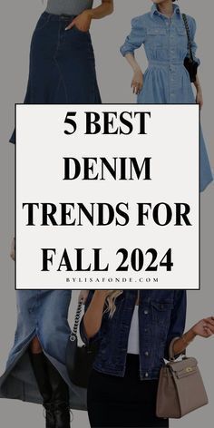 Fall 2024 Denim Trends, Denim Trends 2024, Winter Denim Outfits, Fall Denim Outfits, Denim 2024, Stylish Fall Outfits, Fall Jeans, Fall Denim, Fashion Fail