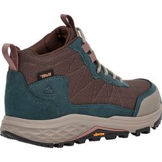 When we're hitting the trail for several days or just an evening hike, we lace up the Teva Ridgeview Mid Hiking Boot knowing we'll keep pace regardless of rain or sunshine. The rubber outsole grips rocks, tree roots, and dusty paths alike, boosting our confidence in ever-changing terrain. Thanks to the super breathable mesh upper, airflow is ample as we trek along. Lace-up Trail Running Shoes With Rubber Sole For Hiking, Lace-up Hiking Boots With Rubber Sole For Outdoor Work, Leather Hiking Boots With Laces For Trail Running, Gore-tex Trail Running Shoes With Rubber Sole, Gore-tex Trail Running Shoes With Rubber Sole And Lace-up, Lace-up Gore-tex Walking Shoes With Rubber Sole, Breathable Lace-up Adventure Boots, Breathable Lace-up Walking Boots, Adventure Lace-up Hiking Boots With Rubber Sole