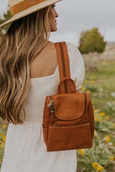 The cutest backpack is finally here! With a ROOLEE emblem, convertible straps, and multiple pockets, this bag is to die for! Fill with all your goodies and take them on the go! Small Backpacks For Women, Ombre Bag, Bag Shapes, Sling Backpack Purse, Backpack Inspiration, Small Backpack Purse, Convertible Backpack Purse, Leather Backpack Purse, Back Bag