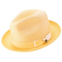 Elevate your style with our Rubique Collection Canary Men's Braided Two Tone Stingy Brim Pinch Fedora Hat. This sleek hat features a matching grosgrain ribbon and a pinch crown, adorned with a Montique pin for added flair. With no lining and a regular size brim measuring 2 inches, this solid color hat offers both style and comfort. Crafted from a durable polyester blend material.   Stylish braided two-tone stingy brim pinch fedora hat  Features a matching grosgrain ribbon and pinch crown   Adorn Gangster Fancy Dress, Makeup Purse, Birthday Accessories, Personalized Hats, Trilby Hat, Mens Braids, Stitching Leather, Hat Band, Fedora Hat