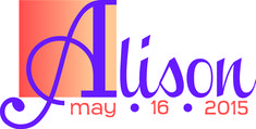 the logo for allson's music festival is shown in purple and orange colors