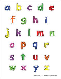 the alphabet is made up of different colored letters