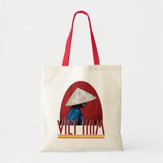 VIETNAM TOTE BAG - Vietnam gift idea Eco-friendly Canvas Bag For Summer Gift, Welcome To Vietnam, Vietnam Souvenir, Artistic Eco-friendly Canvas Bag, Map Tote Bag, Simple Tote, Travel Brand, Vietnam Travel, Tote Bag Design