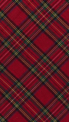 a red plaid fabric with green and yellow stripes