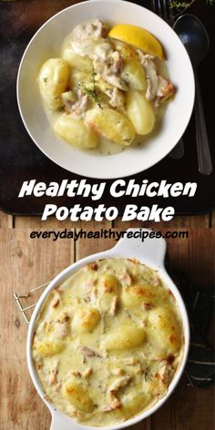 healthy chicken potato bake recipe