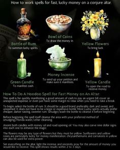 Bank Dirt Hoodoo, Fast Cash Oil Recipe, Money Oil Recipe, Hoodoo Magic, Hoodoo Conjure, Witchcraft Spells For Beginners