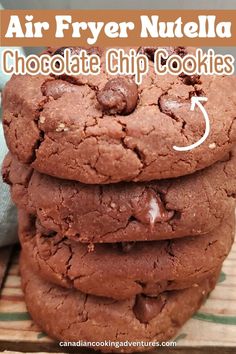 Air Fryer Nutella Chocolate chip cookies Beef Zucchini, The Best Chicken Wings, Nutella Chocolate Chip Cookies, Best Chicken Wings, How To Make Nutella, Gluten Free Vegetables, Air Fryer Foods, Best Air Fryer Recipes, Bake Chicken