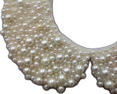 Classic Beaded Pearl Bridal Necklace, Formal Beaded Pearl White Necklace, Pearl Necklace With Round Beads, Cream Beaded Pearl Necklace For Party, Party Pearl Drop Necklace, Pearl White Round Beads Necklace For Party, Pearl Beaded Necklaces With Round Beads, Beaded Pearl White Pearl Necklace, Pearl Embellished Beaded Necklace