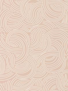 a beige and white wallpaper with wavy lines in the shape of circles on it