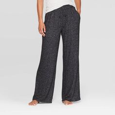 Women's Perfectly Cozy Wide Leg Lounge Pants - Stars Above™ Dark Gray L : Target Soft Pajama Pants, Wide Leg Lounge Pants, Soft Robes, Lounge Looks, Soft Pajamas, All I Ever Wanted, Pajama Bottoms, Pajama Shorts