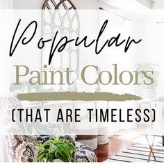 a living room with white walls and wooden floors, the words do you paint colors that are