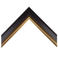 a black and gold frame on a white background