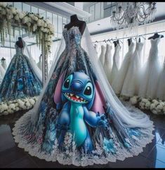 Hoco Dresses 2023, Lilo And Stitch Characters, Lilo And Stitch Merchandise, Quinceanera Themes Dresses, Hoco Dresses Long, Lilo And Stitch Quotes, Disney Wedding Dresses, Stitch Clothes, Stunning Prom Dresses