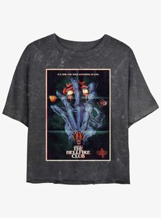 Stranger Things T Shirts, The Hellfire Club, Hellfire Club, Tall Hoodies, Plus Size Fits, Crop T Shirt, Girls T Shirt, Sweaters And Jeans, Crop Tshirt