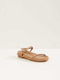 Mari Giudicelli Isabel Sandal in Camel | Auralie Everyday Toe Loop Sandals For Spring, Comfortable Sandals With Single Toe Strap For Everyday, Double Strap Sandals With Rubber Sole For Spring, Spring Double Strap Sandals With Rubber Sole, Slingback Sandals With Leather Sole For Everyday, Natural Leather Sandals For Everyday, Leather Sole Slingback Sandals For Everyday, Everyday Natural Leather Sandals, Everyday Sandals With Removable Insole And Open Heel