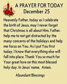 a prayer for christmas with candles and holly wreath