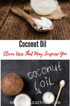 In this post, you will find some clever uses of coconut oil. There are many reasons to keep a jar of coconut oil in your cupboard. Coconut Uses, Uses For Coconut Oil, Fruit Recipes Healthy, Coconut Oil For Acne, Fungal Nail