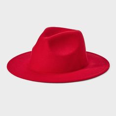 Value Felt Hat - Universal Thread™ Red S/M Maroon Hat, Purple Books, Hat Png, Wide Brim Fedora, Red S, Recycled Polyester Fabric, Universal Thread, Western Hats, Red Hat