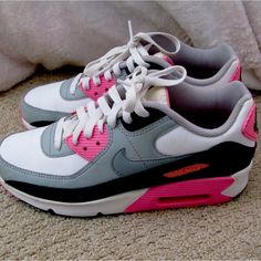 Size Us 7y Used But Perfect Condition Shoes Nike Air, Nike Air Max 90, Shoes Nike, Womens Shoes Sneakers, Air Max, Nike Air Max, Nike Shoes, Nike Women, Nike Air