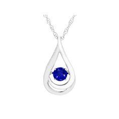 Add an elegant splash of color to your jewelry collection with this lovely lab-grown sapphire accented Boston Bay Diamonds sterling silver pendant necklace. Click on this JEWELRY & WATCHES GUIDE to learn about fit, styles, materials and more! Add an elegant splash of color to your jewelry collection with this lovely lab-grown sapphire accented Boston Bay Diamonds sterling silver pendant necklace. Click on this JEWELRY & WATCHES GUIDE to learn about fit, styles, materials and more! FEATURES Penda Sterling Silver Drop Necklace In Fine Jewelry Style, Sapphire Drop Necklace For Anniversary, Sapphire Drop Birthstone Jewelry, Sterling Silver Gemstone Drop Necklace For Anniversary, Anniversary Sterling Silver Gemstone Drop Necklace, Sterling Silver Birthstone Necklace With Teardrop Pendant, Sapphire Drop Jewelry For Birthstone, Teardrop Sapphire Birthstone Necklace, Sterling Silver Teardrop Pendant Drop Necklace With Birthstone