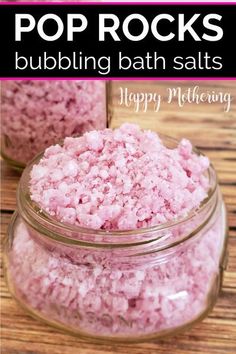 Bath Confetti Diy, Homemade Spa Products, Bubbling Bath Salts, Easy Diy Beauty Products, Bath Salts Recipe, Bath Salts Diy, Diy Pop