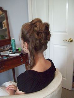 18th Century Hairstyles, 18th Century Hair, Historical Hairstyles, Medieval Hairstyles, Elizabeth Swann, Victorian Hairstyles, Fancy Hairstyles, Vintage Hairstyles