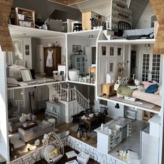 a doll house with all the furniture in it