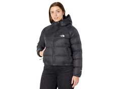 The North Face Hyalite Down Hoodie - Women's Coat : TNF Black : Please note, the logo and hardware color may vary in styles marked as Prior Season. Featuring elasticized cuffs and an insulated hood, the North Face brings you the Hyalite Down Hoodie, perfect for keeping you warm during the chilly weather. Standing collar and long sleeves. Attached hood. Signature brand logo on the front and the back. Two zippered side pockets. Pull-on style. 100% nylon. Lining: 100% nylon taffeta. Insulation: 500 Black Midweight Hoodie For Winter, The North Face Winter Hoodie For Outdoor Activities, Casual Insulated Hooded Jacket For Outdoor Activities, Casual The North Face Hooded Jacket For Cold Weather, The North Face Winter Hooded Jacket With Detachable Hood, Casual The North Face Hooded Winter Jacket, The North Face Hooded Winter Jacket For Streetwear, The North Face Winter Hoodie With Drawstring, The North Face Winter Hoodie With Adjustable Hood