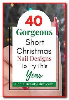 Nail Ideas Christmas Holiday, Dip Powder Nails With Designs Christmas, Xmas Nail Designs Short Nails, Holiday Nails For Work, Simple Christmas Nail Art For Short Nails, Holiday Nails Short Simple, Simple Holiday Nails Short Square, Short Mail Christmas Designs, Easy Christmas Nail Designs For Short Nails