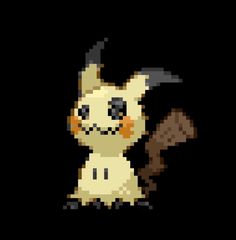 an image of a pixellated pokemon character